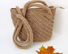 crochet jute bag