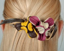 leather hairpin