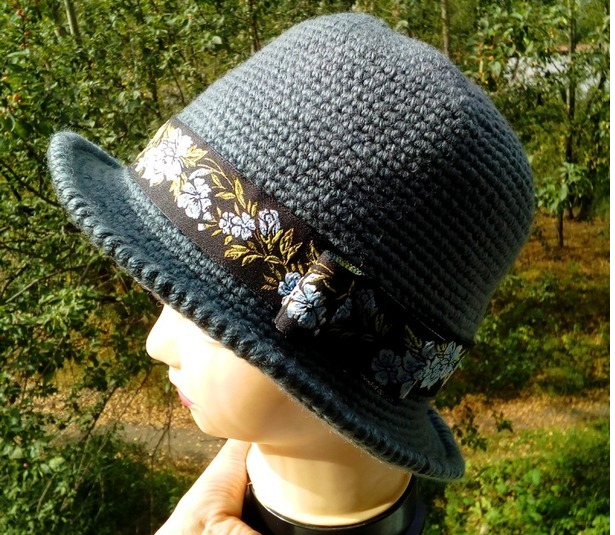 larawan ng crochet hat 9