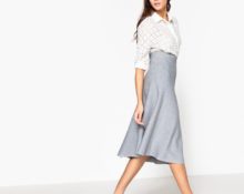 knitted gray skirt