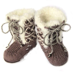 ugg boots with knitting needles 3