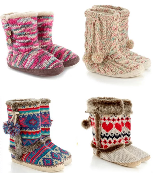 bottes ugg tricotées pour enfants