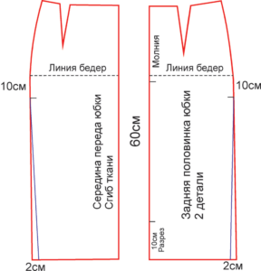 pattern for a knitted skirt