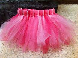 Tutu skirt made from a large number of individual tulle flaps