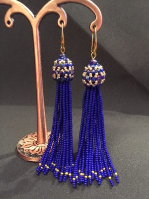 boucles d'oreilles en perles