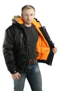 Chaqueta corta para hombre.