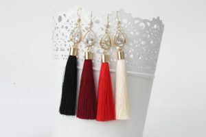 DIY tassel earrings