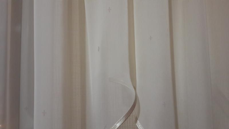 Crosses on the curtains