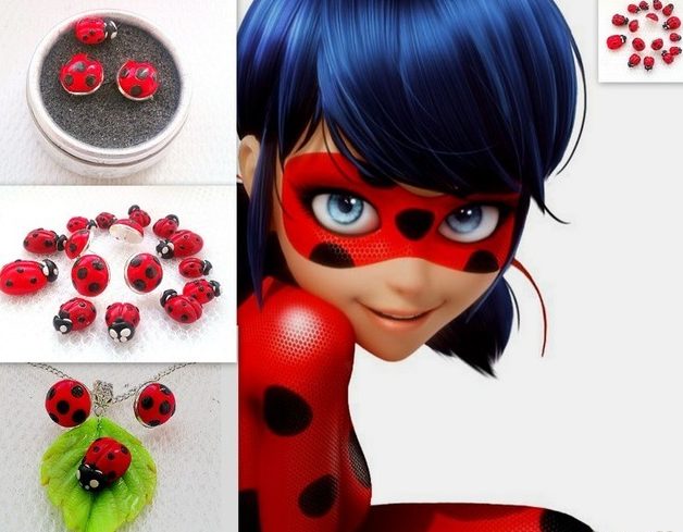 how to make ladybug earrings