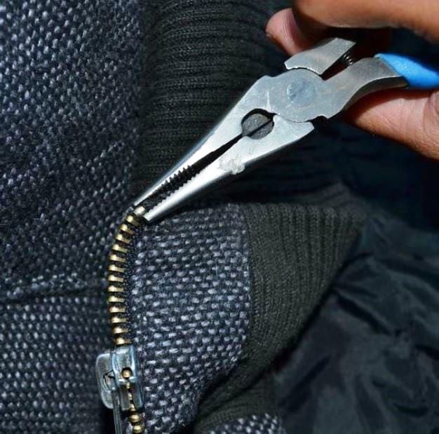 Repair using pliers