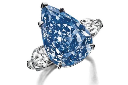 Chopard per anello con diamante blu