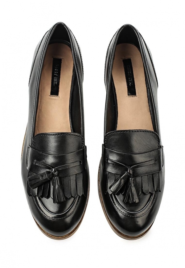 Mga pambabaeng leather loafers