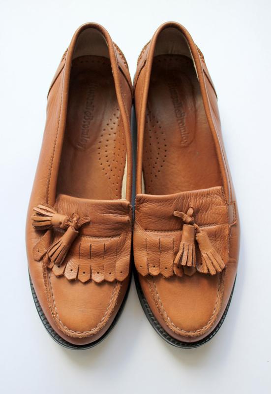 Brown loafers