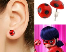 how to make ladybug earrings