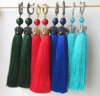 DIY tassel na hikaw