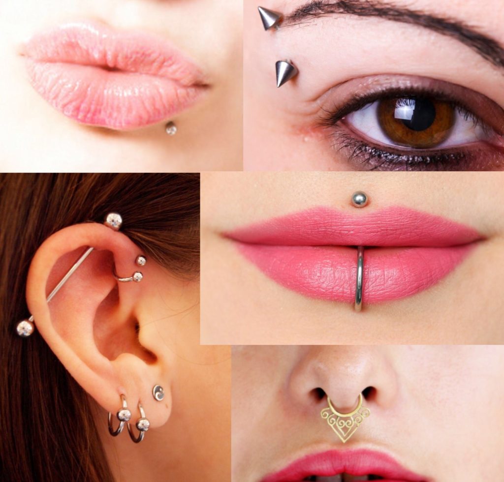 piercing in luoghi diversi