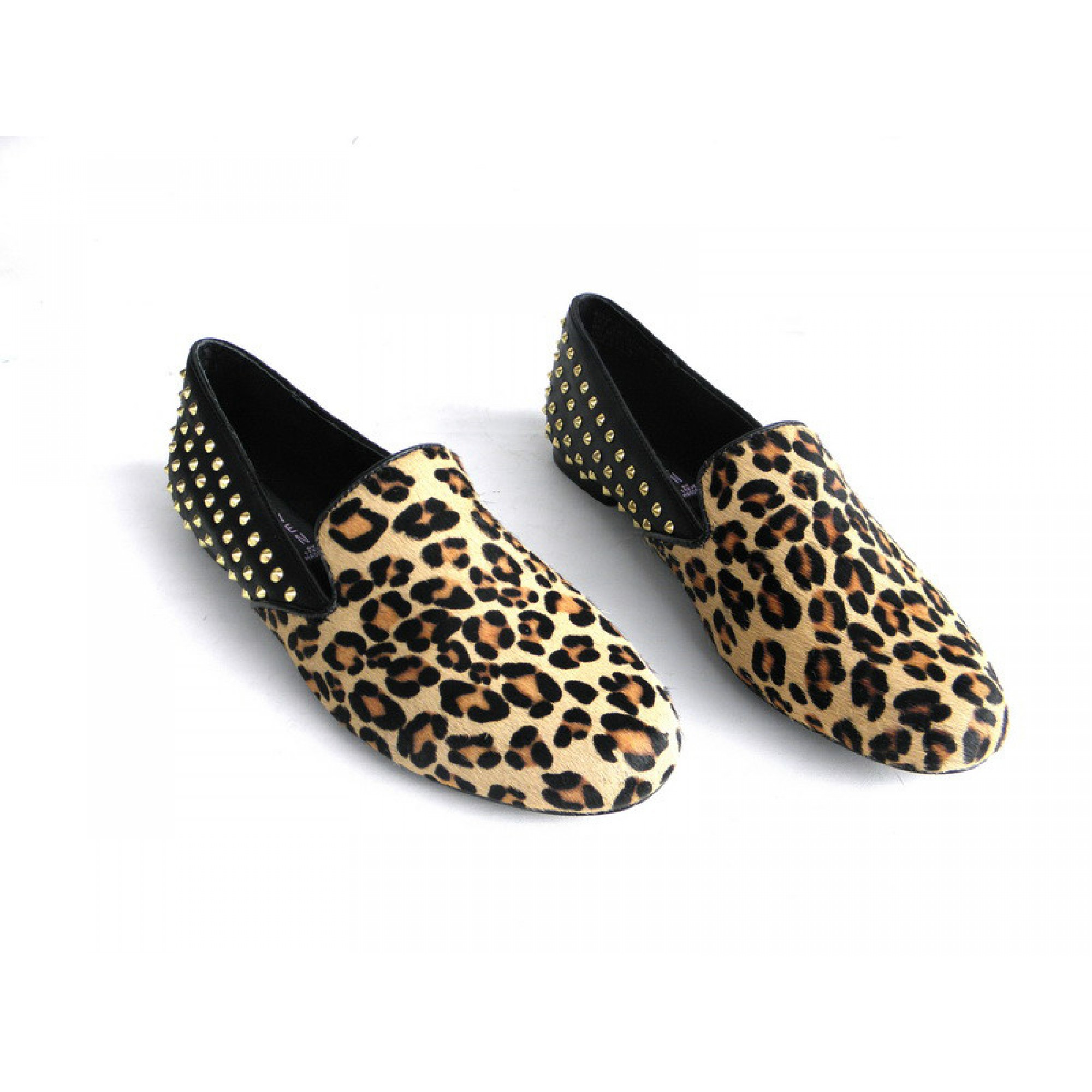 Leopard print moccasins