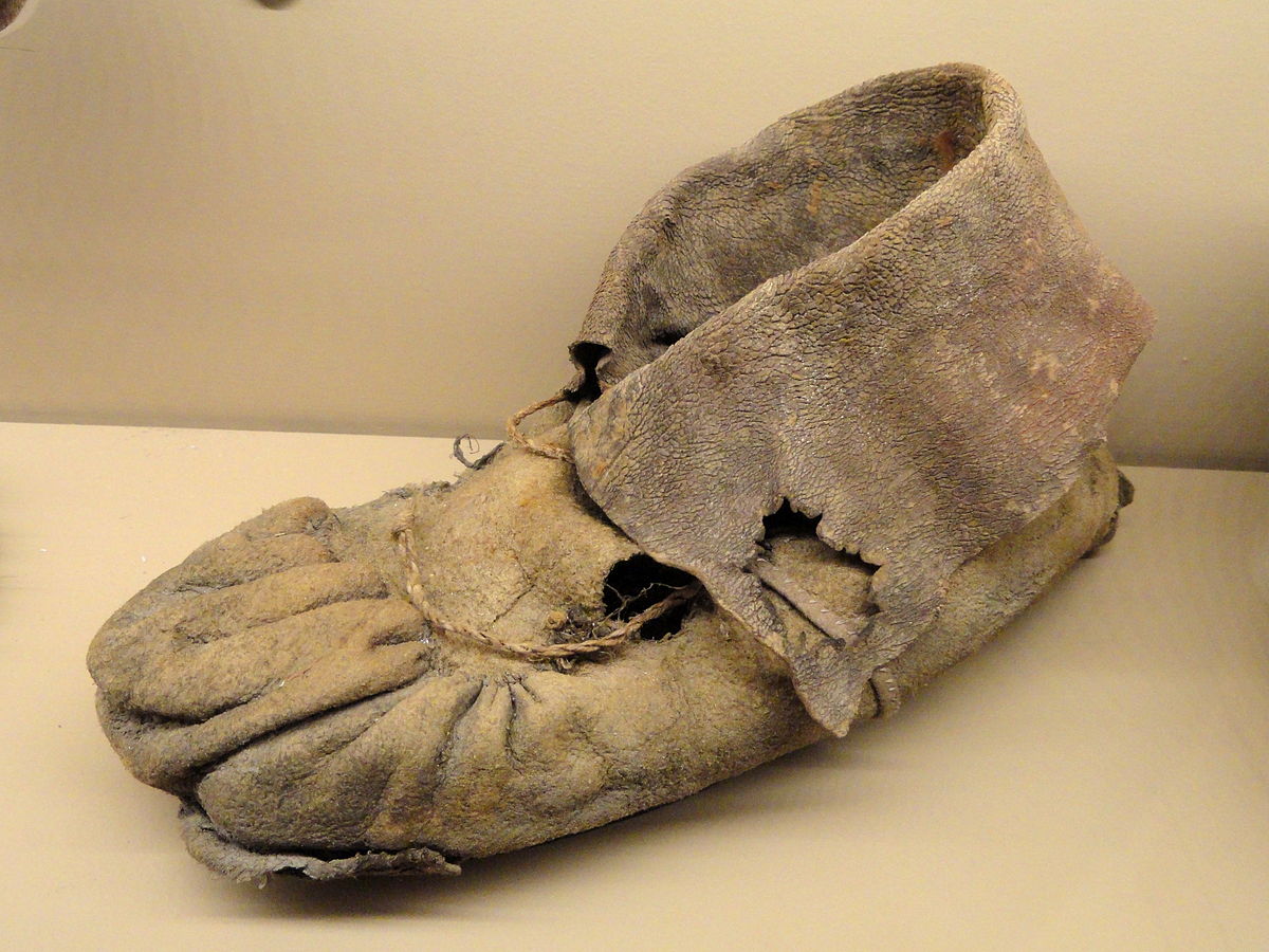 Moccasins of the ancient Indians