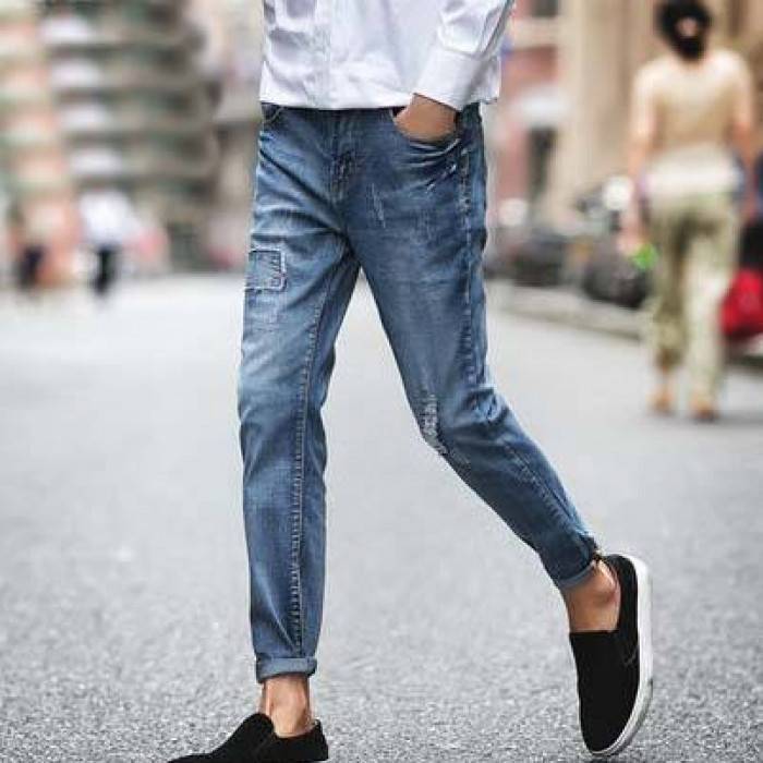 Loafer mit verkürzten Jeans