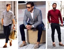 Loafers dengan seluar jeans kurus