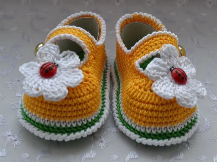 Botines-zapatos de crochet 1