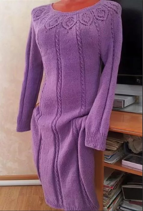 Robe raglan femme lilas