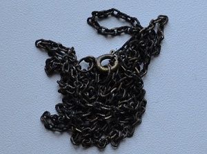 the chain has turned black