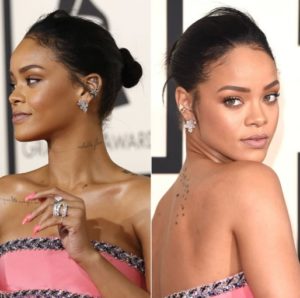 Rihanna en boucles d'oreilles