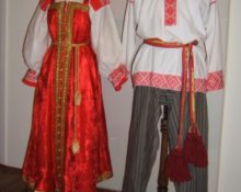 Traje de casamento da província de Moscou