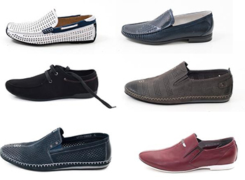 Types of men's moccasins