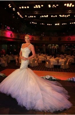 vestido de novia de Anastasia Volochkova