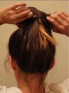 penteado sem grampos de cabelo 2