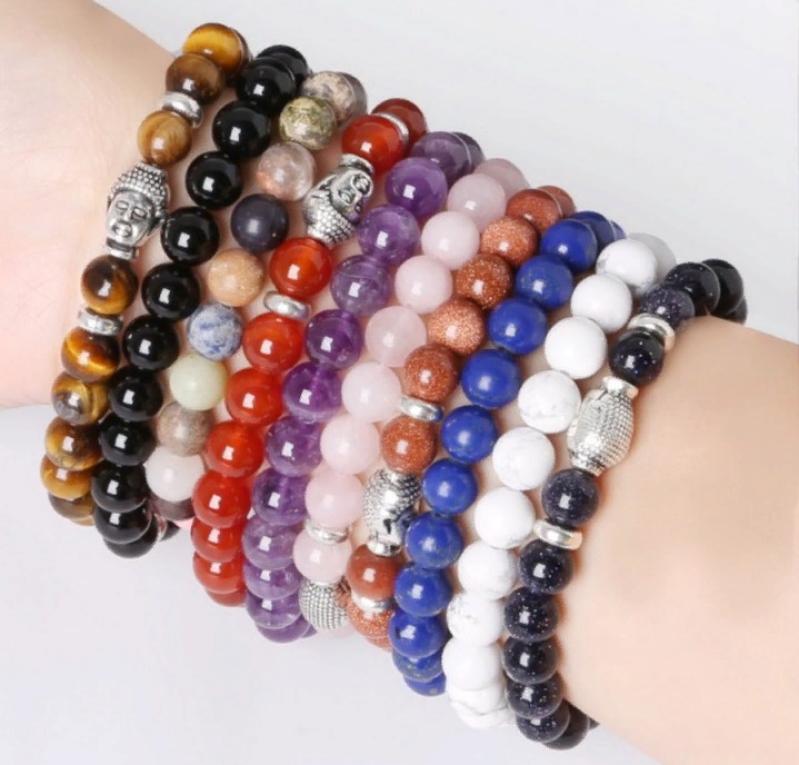 different stone bracelet