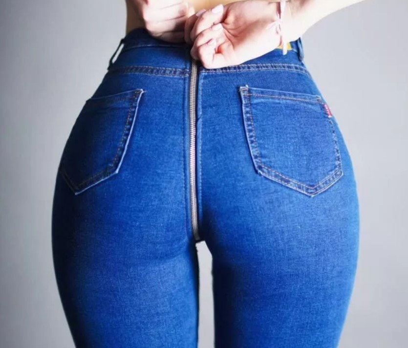 jeans with zipper on butt 2