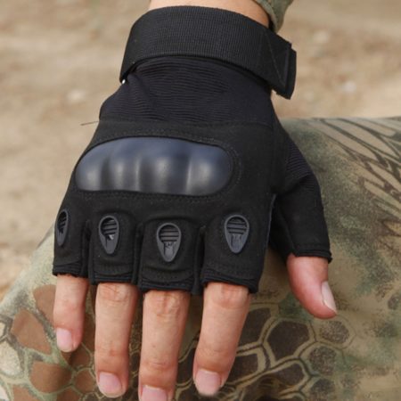 tactical fingerless gloves