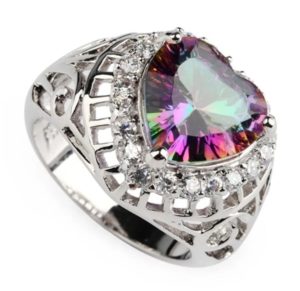 bague caméléon en zircon