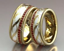 bague de fiançailles avec rubis