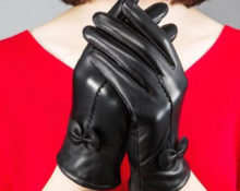 des gants de cuir