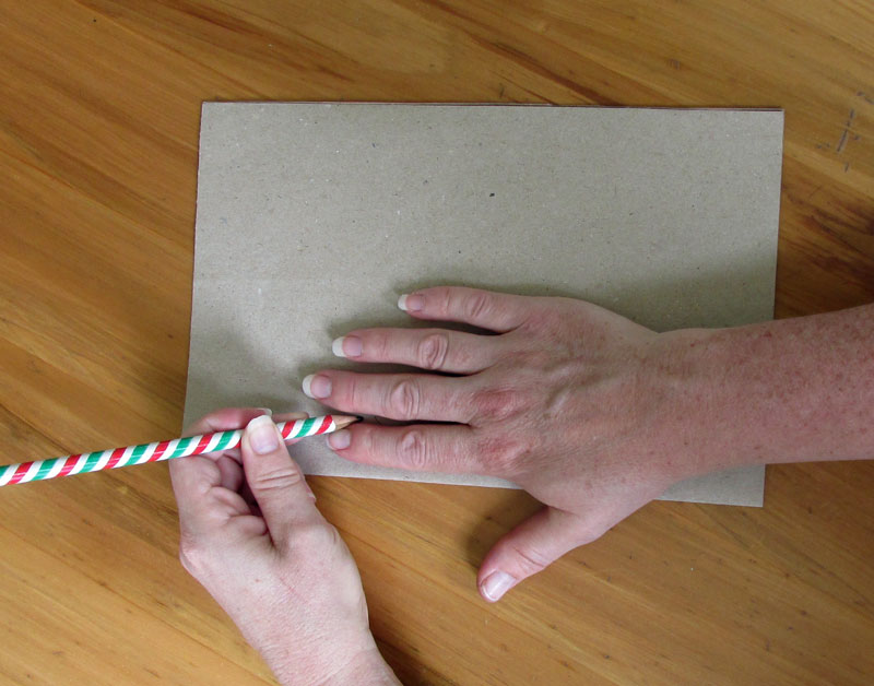 guantes de cuero cómo dibujar una mano en papel