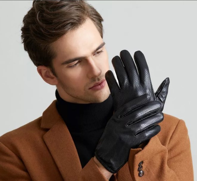 guantes de cuero para hombres