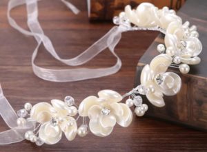 fastening veil headband