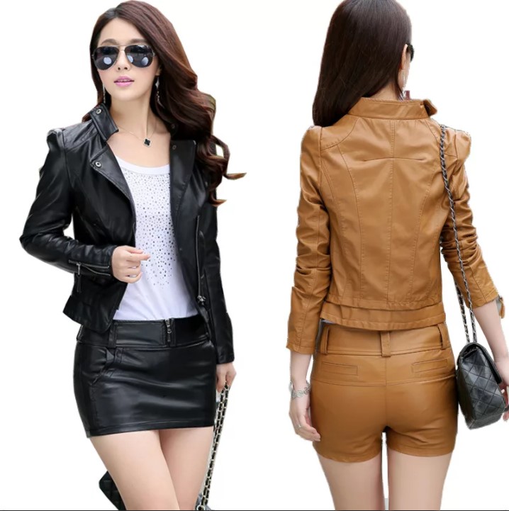 jacket with mini and shorts