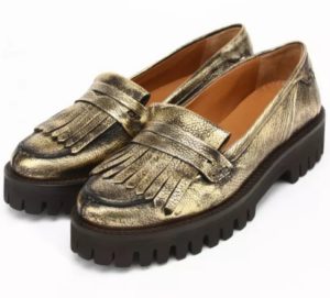 gyldne loafers