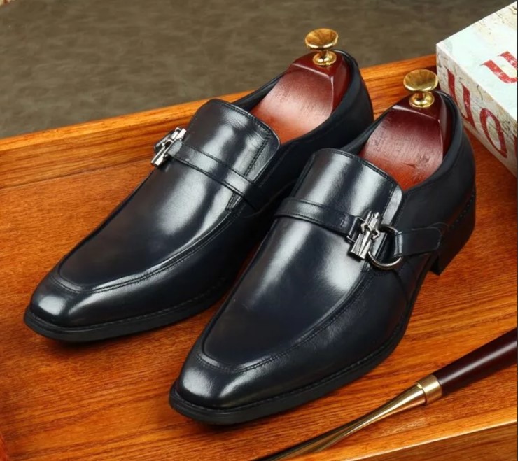 mocassins pour hommes avec boucles