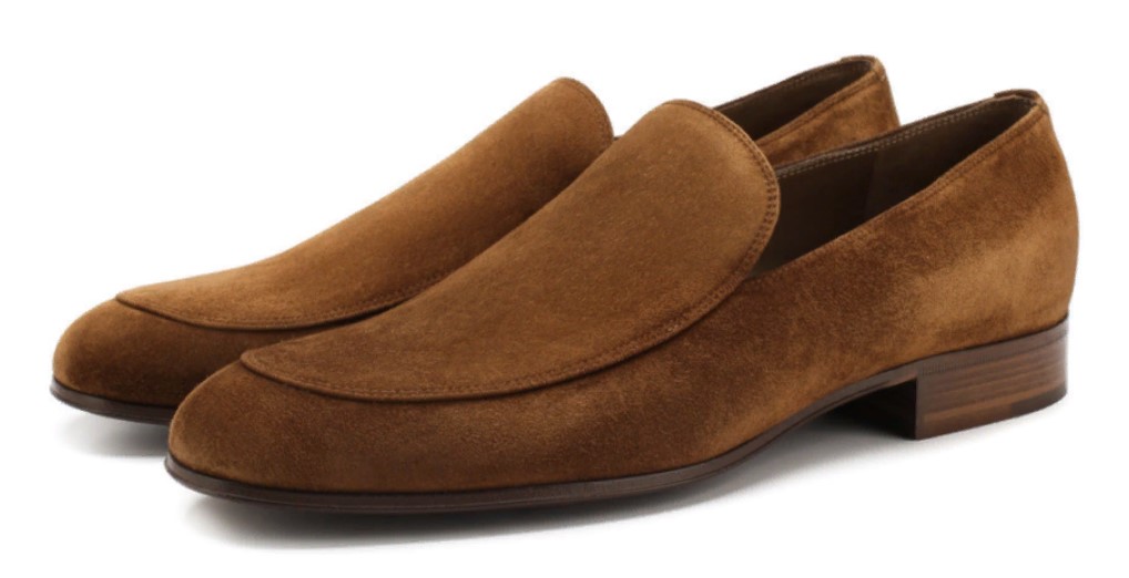 menns loafers semsket skinn