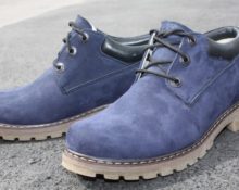 μπλε μπότες nubuck