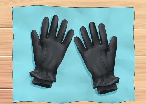 drying leather gloves