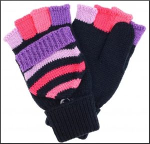 transformer striped gloves