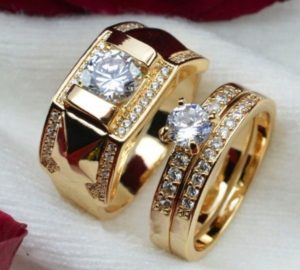 tamaño del anillo de bodas de oro