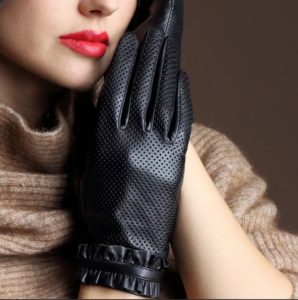 taille des gants pour femmes gants noirs avec décor